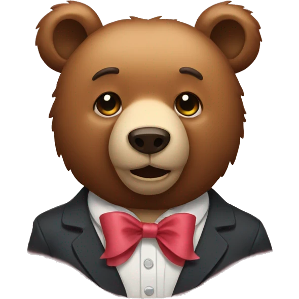 Bear with bow  emoji