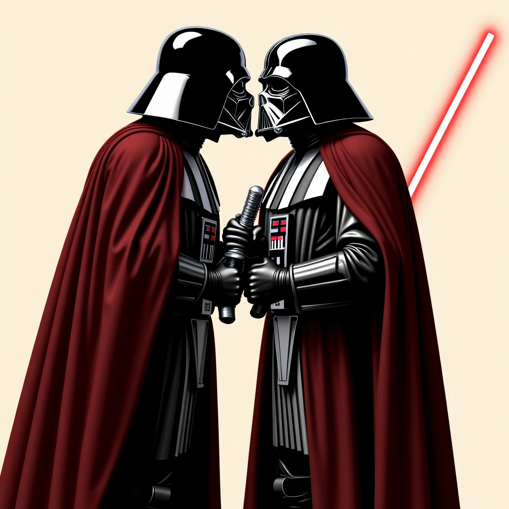 Darth vader kissing (starwars) emoji