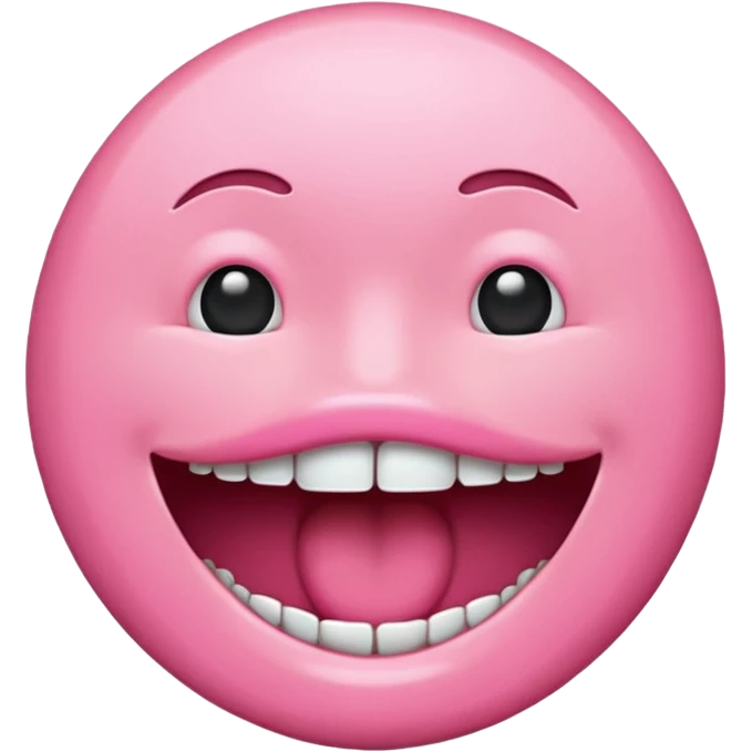 crisp mouth closed emoji