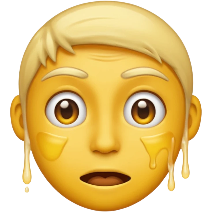I want the emoji to be dizzy and sweaty and sweaty and transparent with yellow skin color and bold like all emoji’s  emoji
