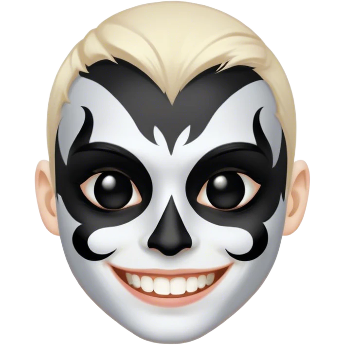 Black Metal face smiling corpse pai emoji