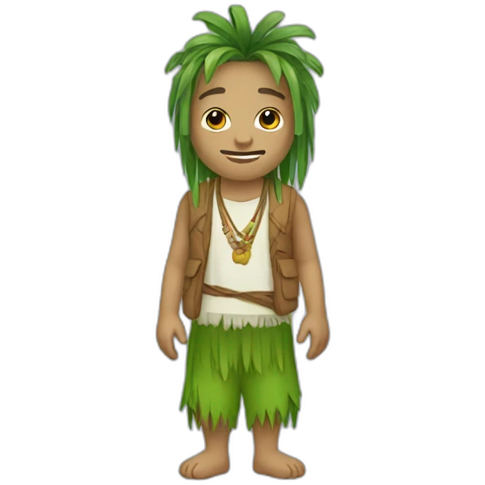 Hippie pandan emoji