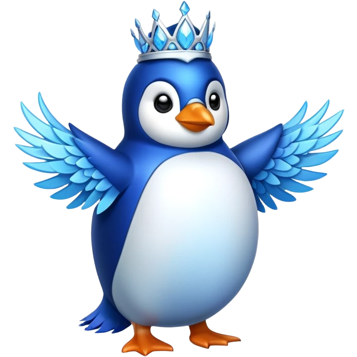 Penguin frost king emoji