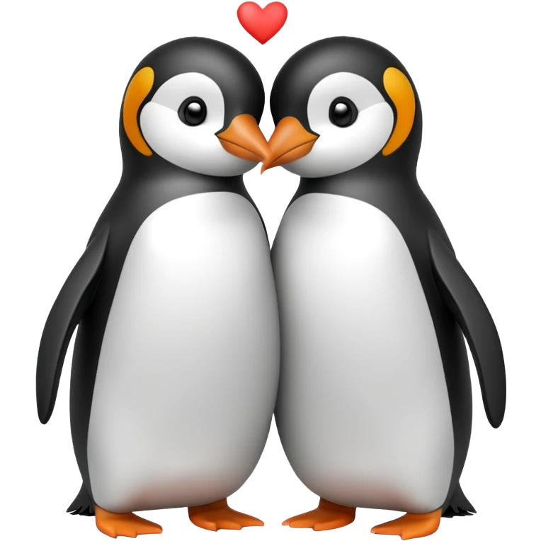 Penguin love emoji