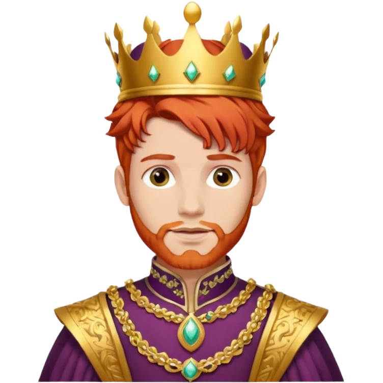 red-haired princes with crown emoji