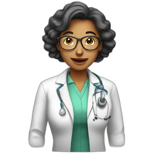 Scientist woman very funny emoji