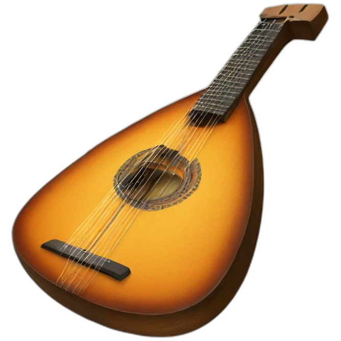 russian Folk Instrument Balalaika 3 string instead emoji