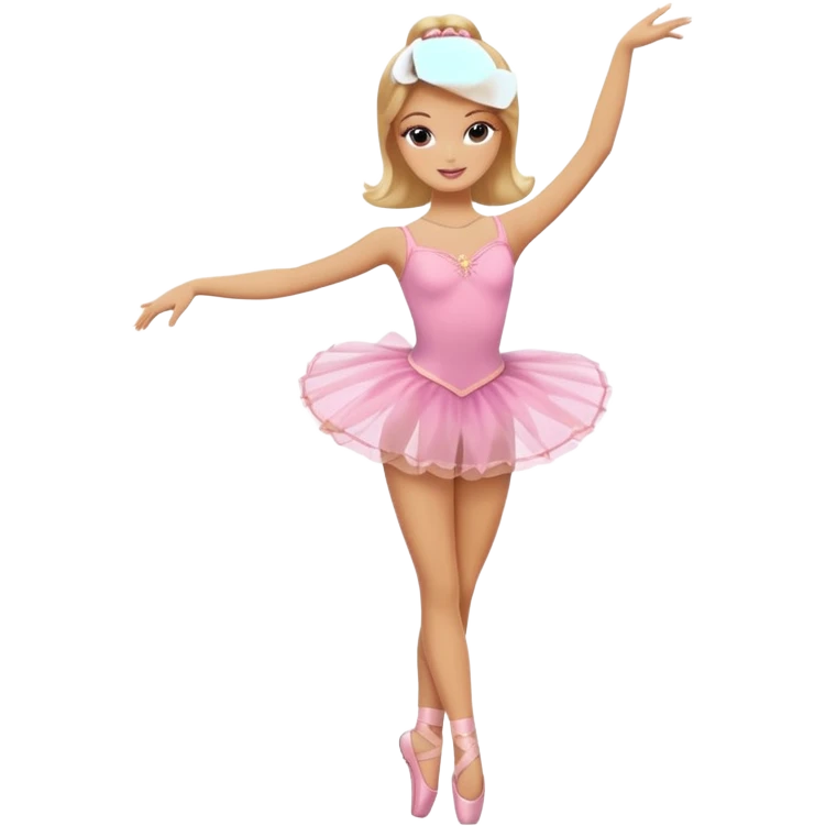 brown blonde barbie ballerina  emoji