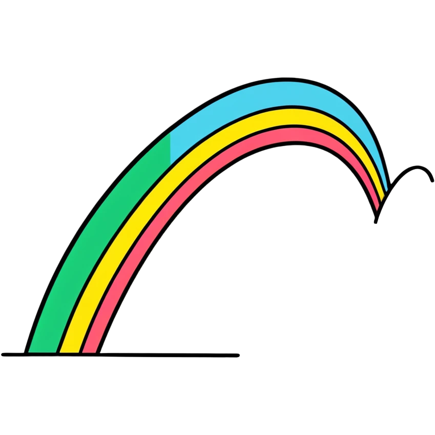 Black rainbow emoji
