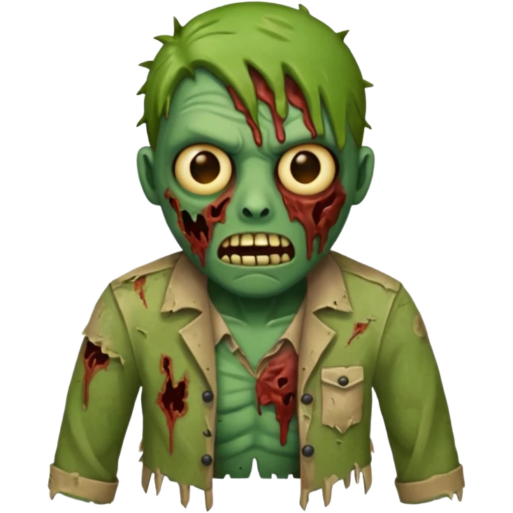 Faça um emoji de zumbi que se pareça comigo. emoji