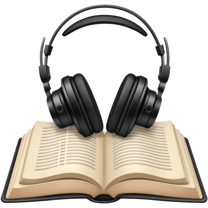 headphone book emoji