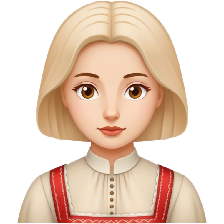 traditional polish european woman simple traditional  emoji
