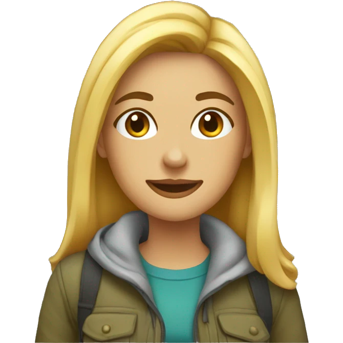 Femme freelance digital nomad emoji