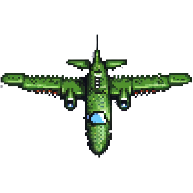 bomber aircraft that looks like a crocodile emoji