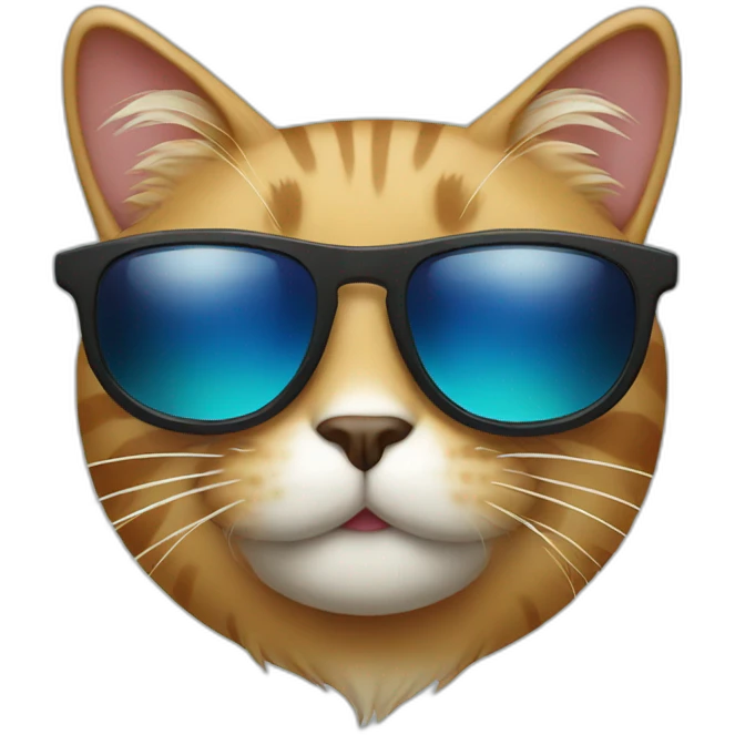 Cat with sunglasses emoji