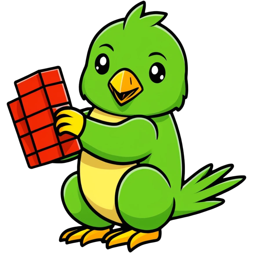 Kakapos playing with Legos  emoji