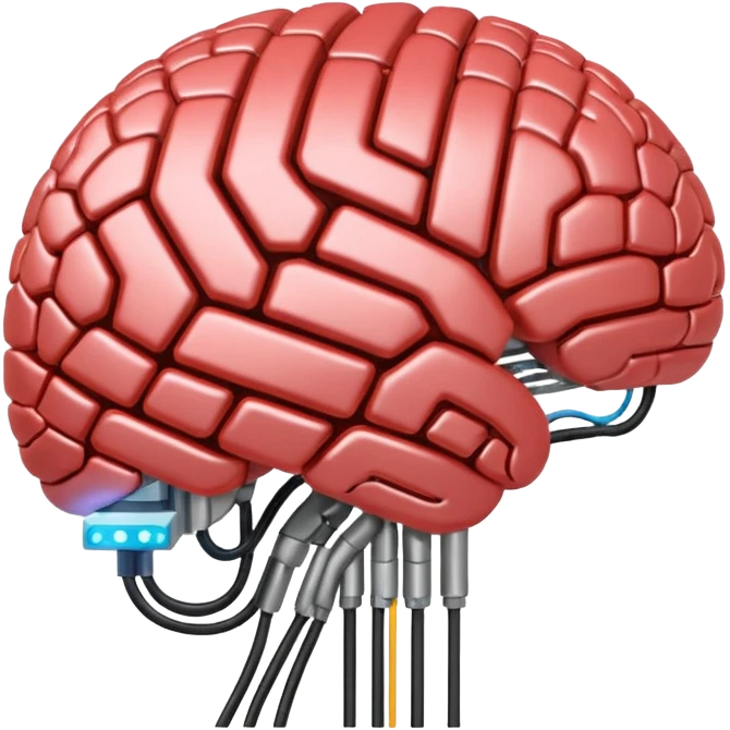 a second brain connected to a database emoji