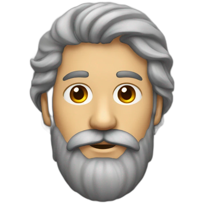 Hombre calvo con barba roja emoji