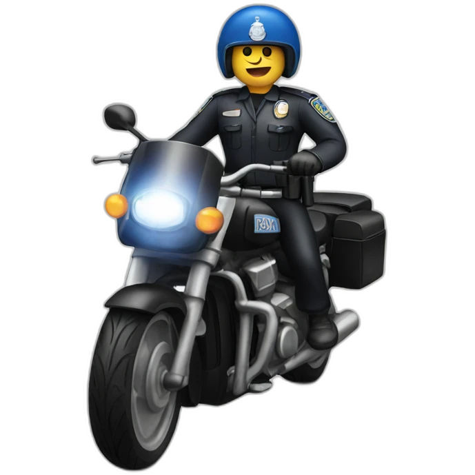 Police Motorcycle emoji