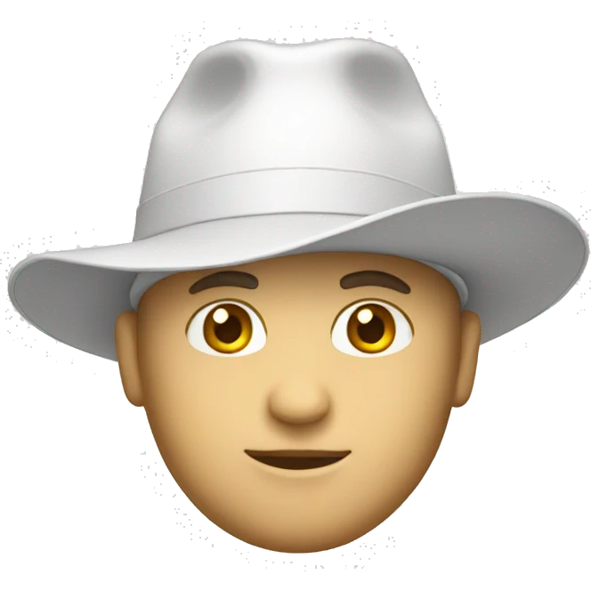 White hat emoji
