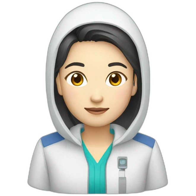 Information technology specialist Kazakh in national clothea emoji
