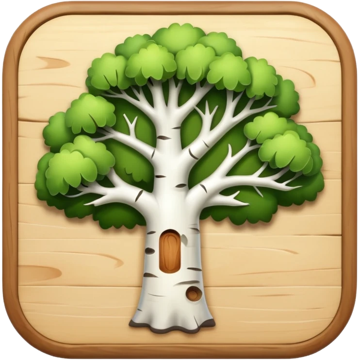 birch wood emoji