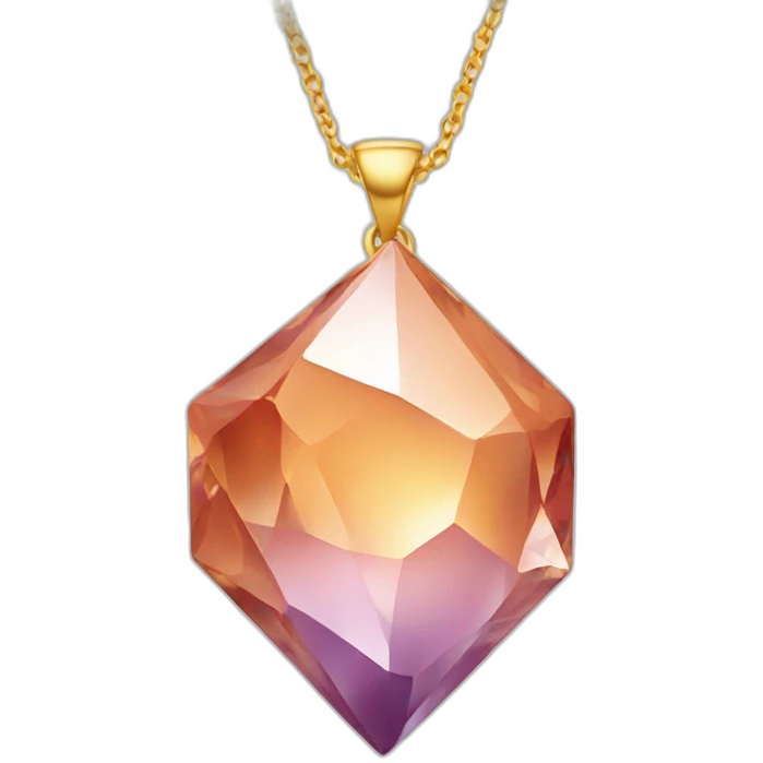 Crystal necklace emoji