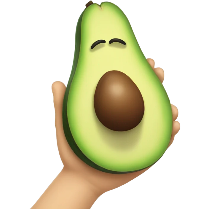 avocado high five emoji