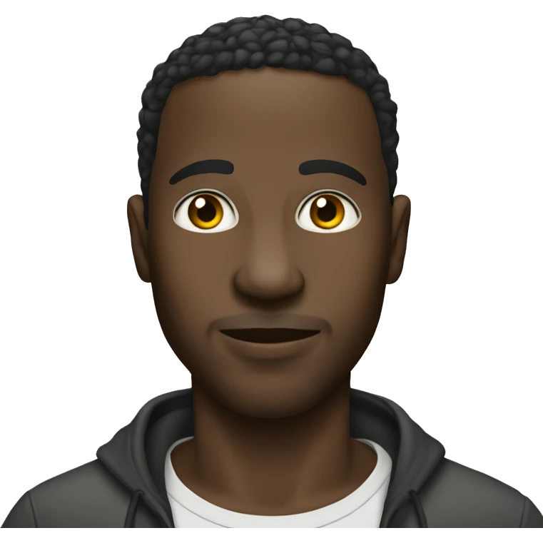 African man with short hair go tee  emoji