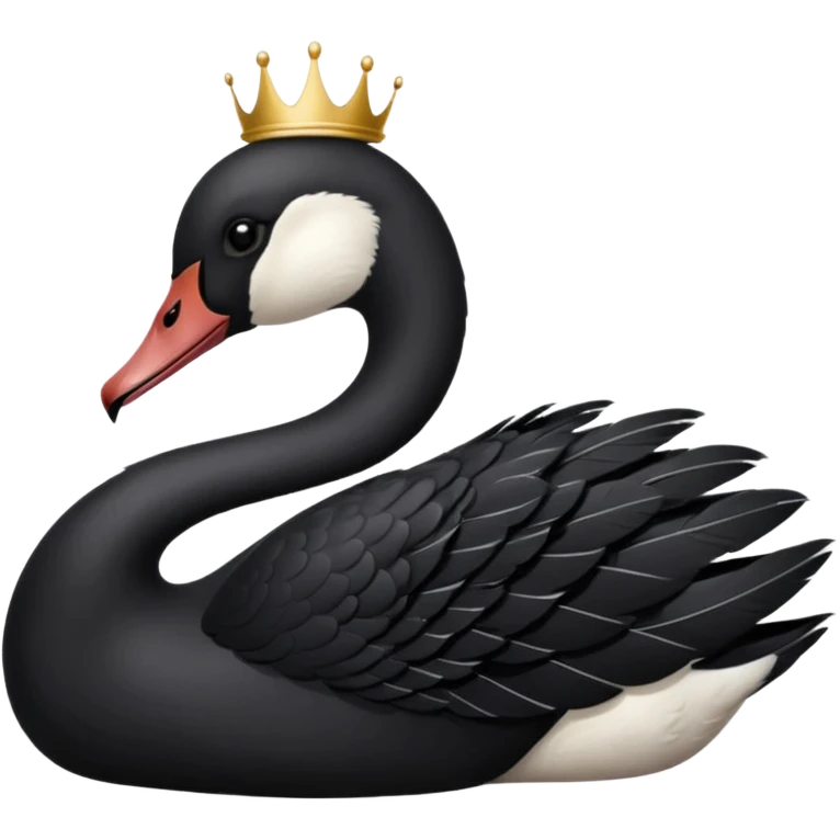 black swan coroa emoji