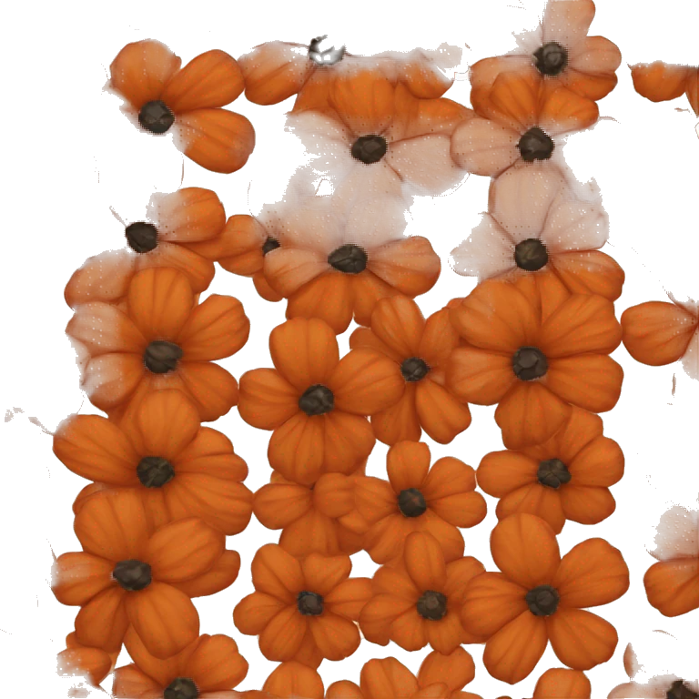 Burnt Orange flower emoji