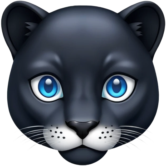 Panter eyes blue emoji