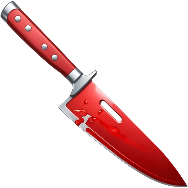 A knife with blood on it emoji