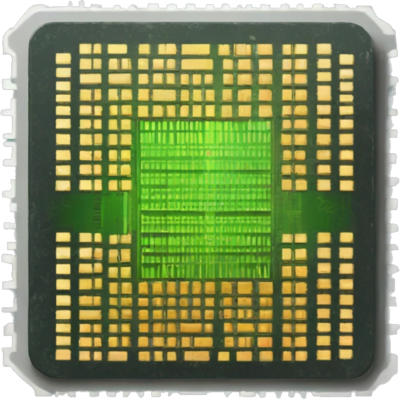 corrupted microchip emoji