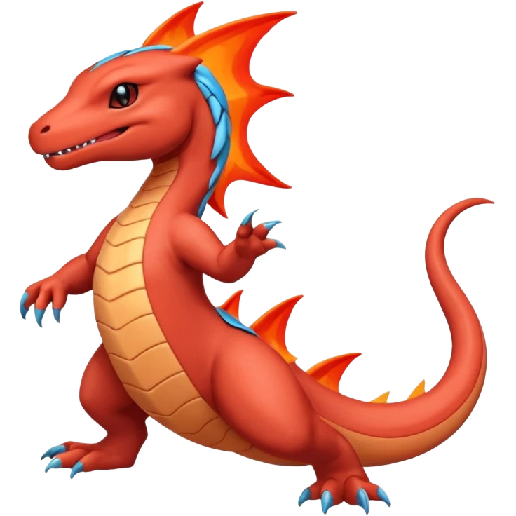 Salandit-Salamence-hybrid-fusion (full body) emoji