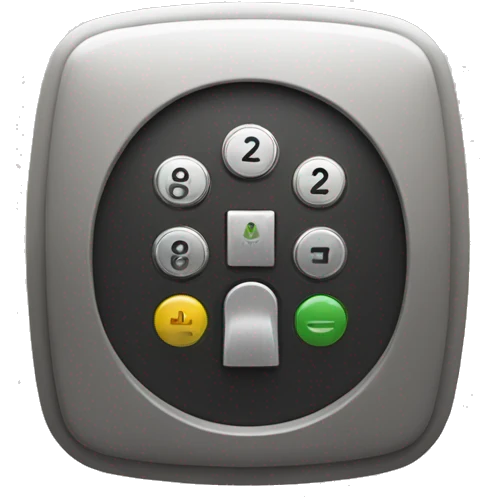 smart lock door code panel emoji