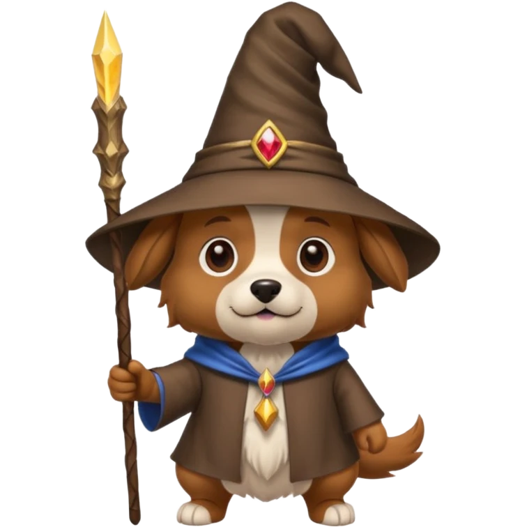 Dog wizard emoji