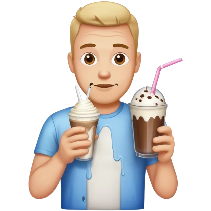 Dad spilled milkshake emoji