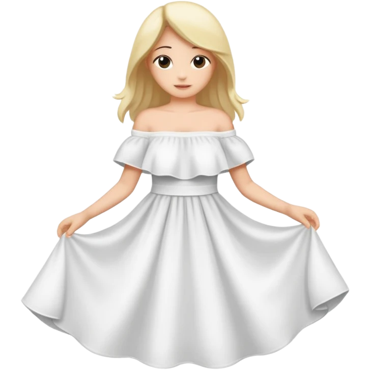 off shoulder cloth emoji