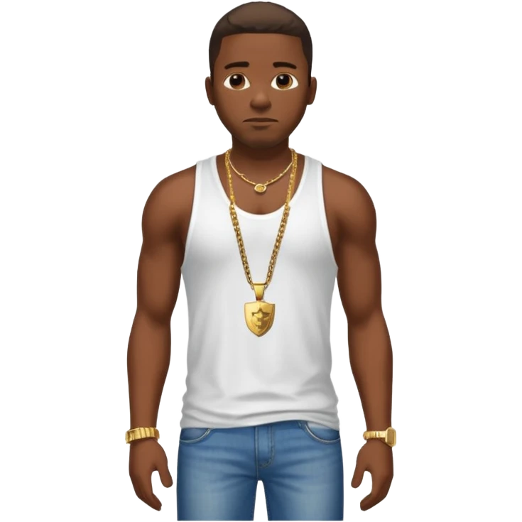 Create a GTA CJ - Carl Johnson from GTA San Andreas emoji for a teams chat but make it more original style to the game - make it more realistic to the GTA San Andreas game graphics emoji