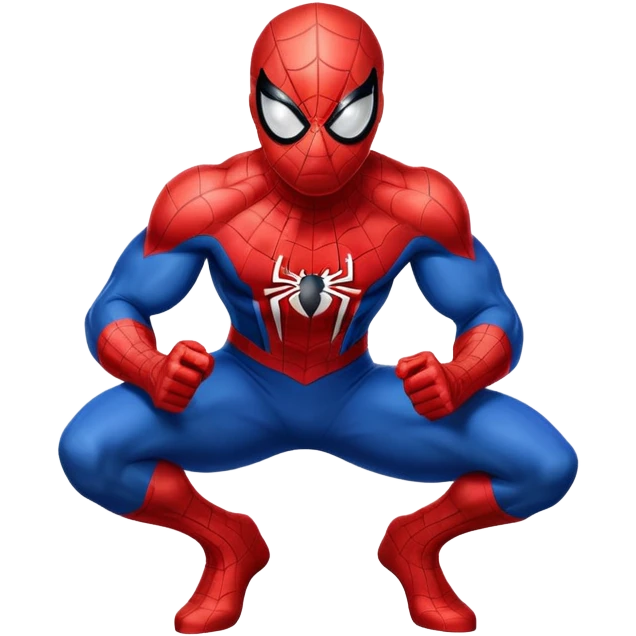 Spider-Man superhero in classic red and blue costume emoji