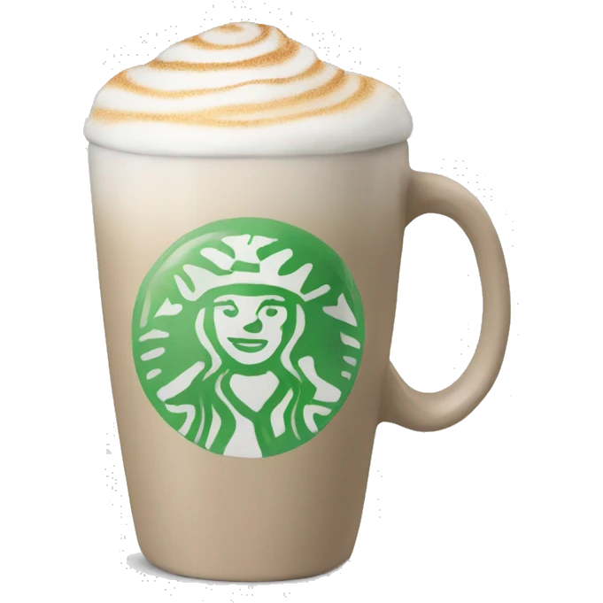 Mint latte mug emoji