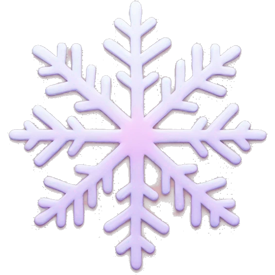 pastel pink snowflake  emoji