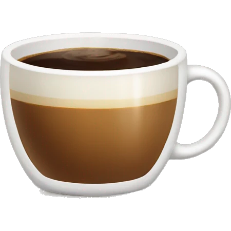 A cup coffee  emoji