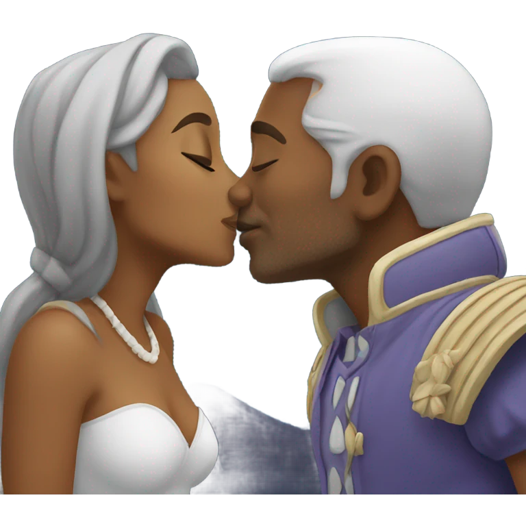 Moon kiss emoji