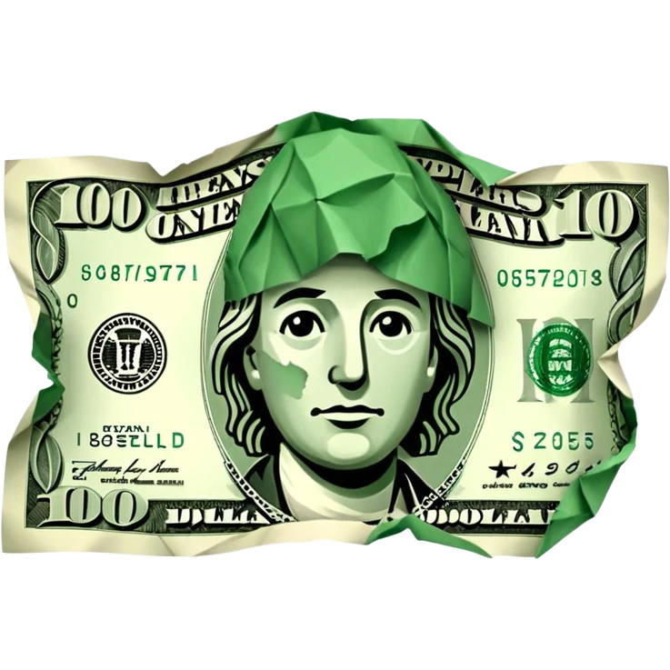 Falling value of the dollar emoji