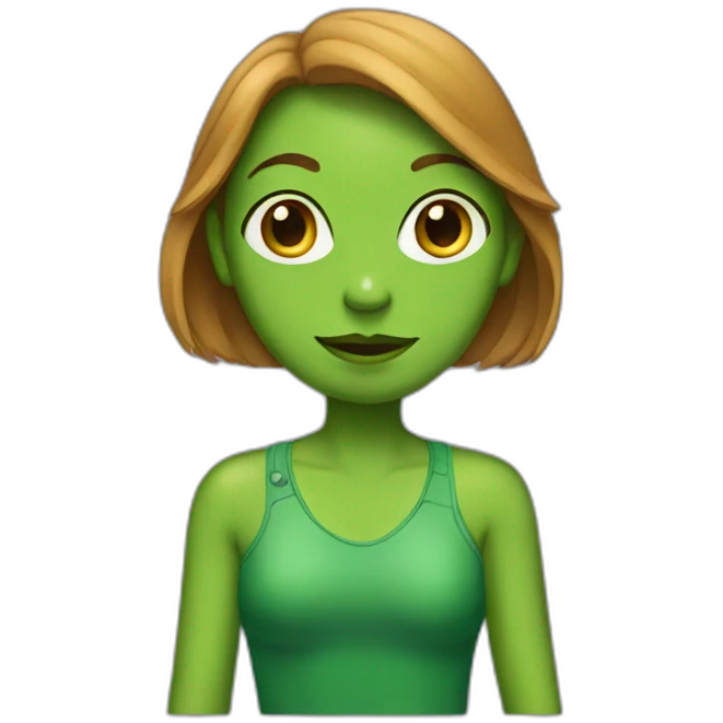 a-girl-similar-to-a-frog emoji