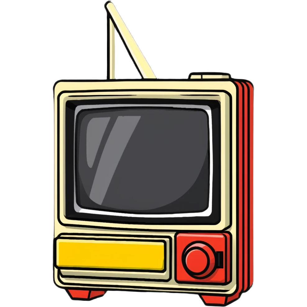 1980s Sony Watchman portable TV emoji