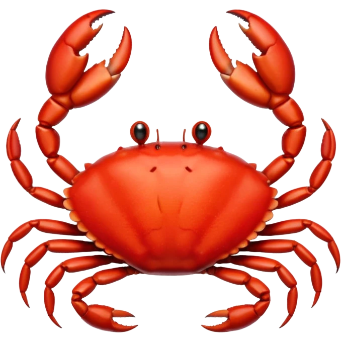 crab, apple emoji style emoji