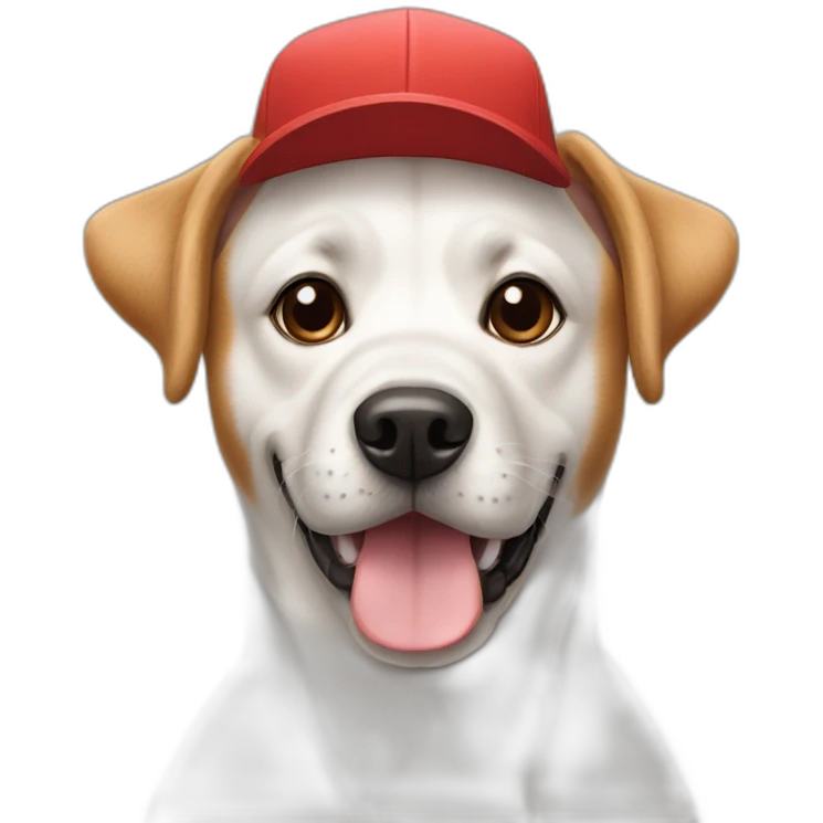 Dog wearing a do cap emoji